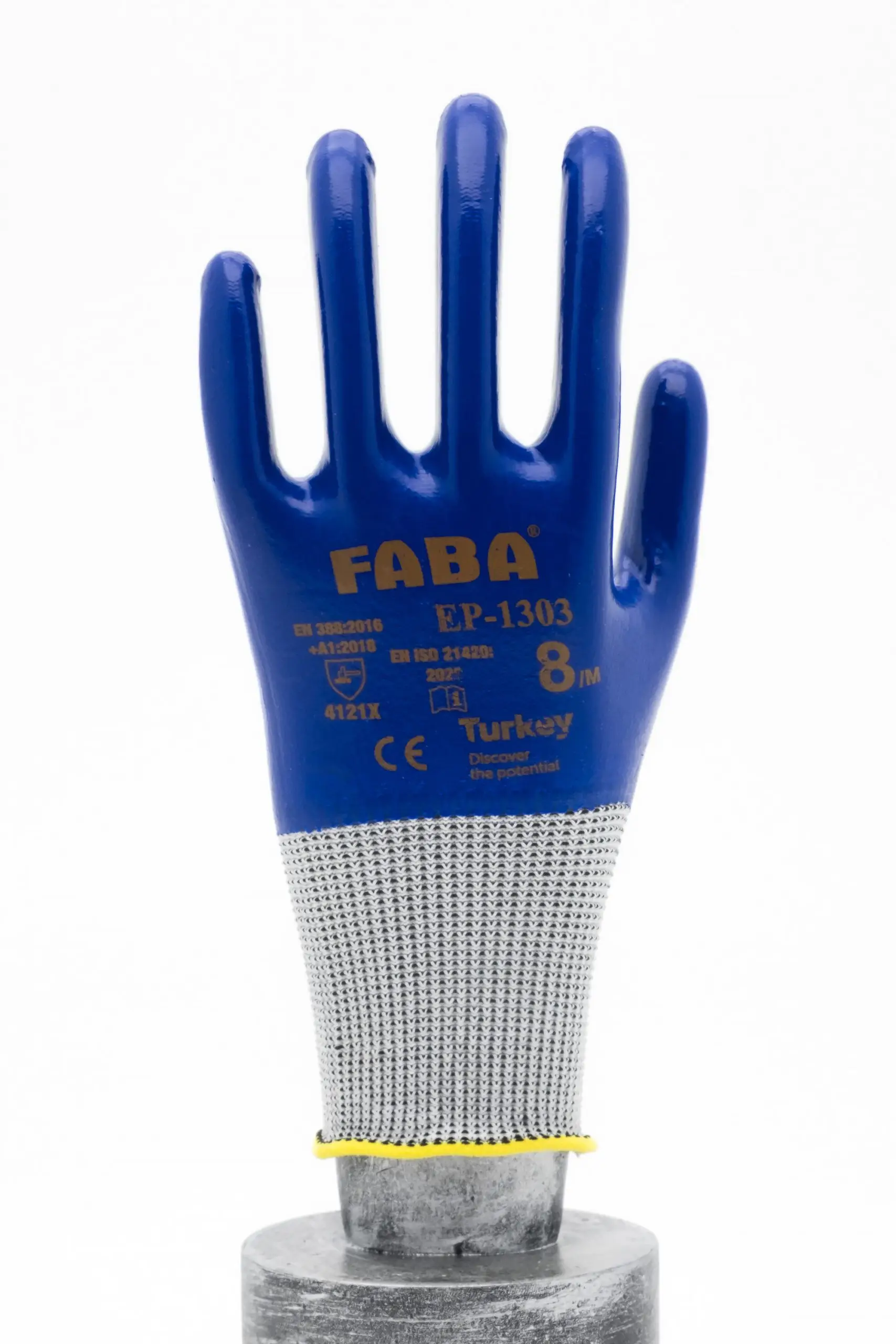 FABA EP-1303 Lacivert Nitril Polyester Eldiven